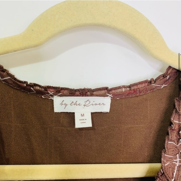 By The River | Midi Tiered Floral Ruffle Dress - Picture 4 of 6